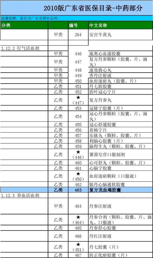 广东省医疗保险目录详解